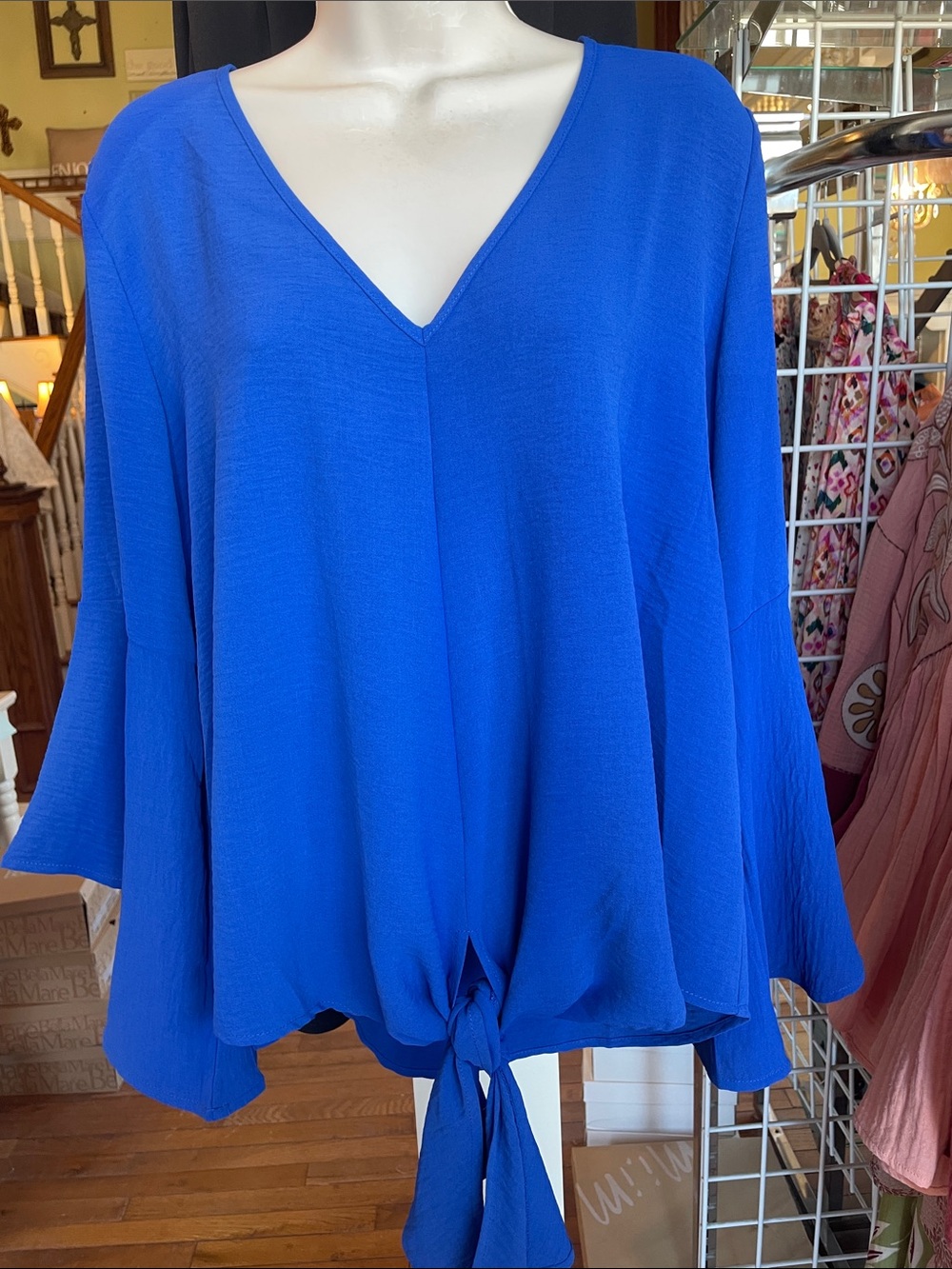 NWT Blue Ivy Tie-Waist Blouse